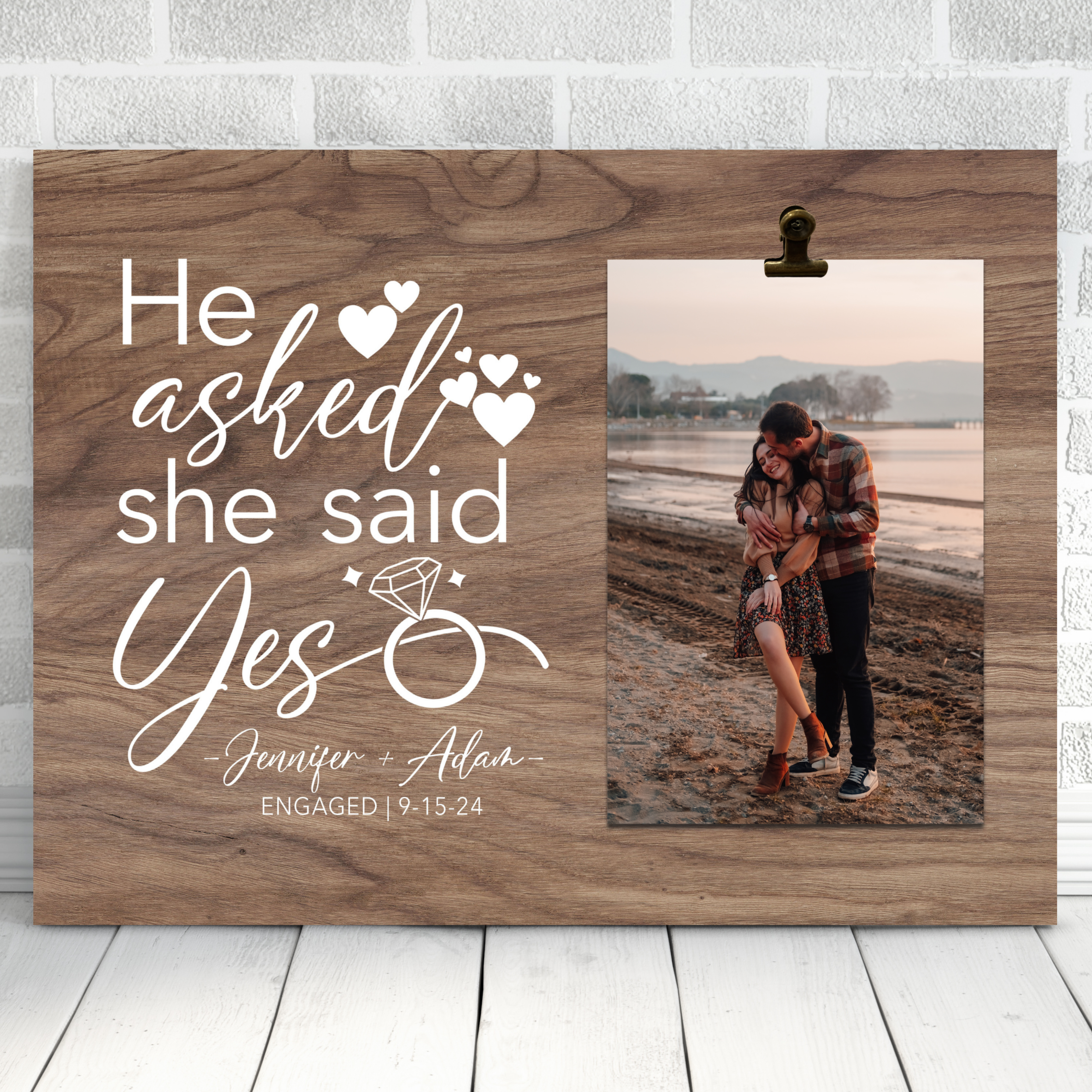 He asked...She Said YES - Puzzle Wall - Gallery hotsell Wall - Unique Gifts - Engagement Gifts - Wedding Gifts - Engraved Puzzle - FREE SHIPPING