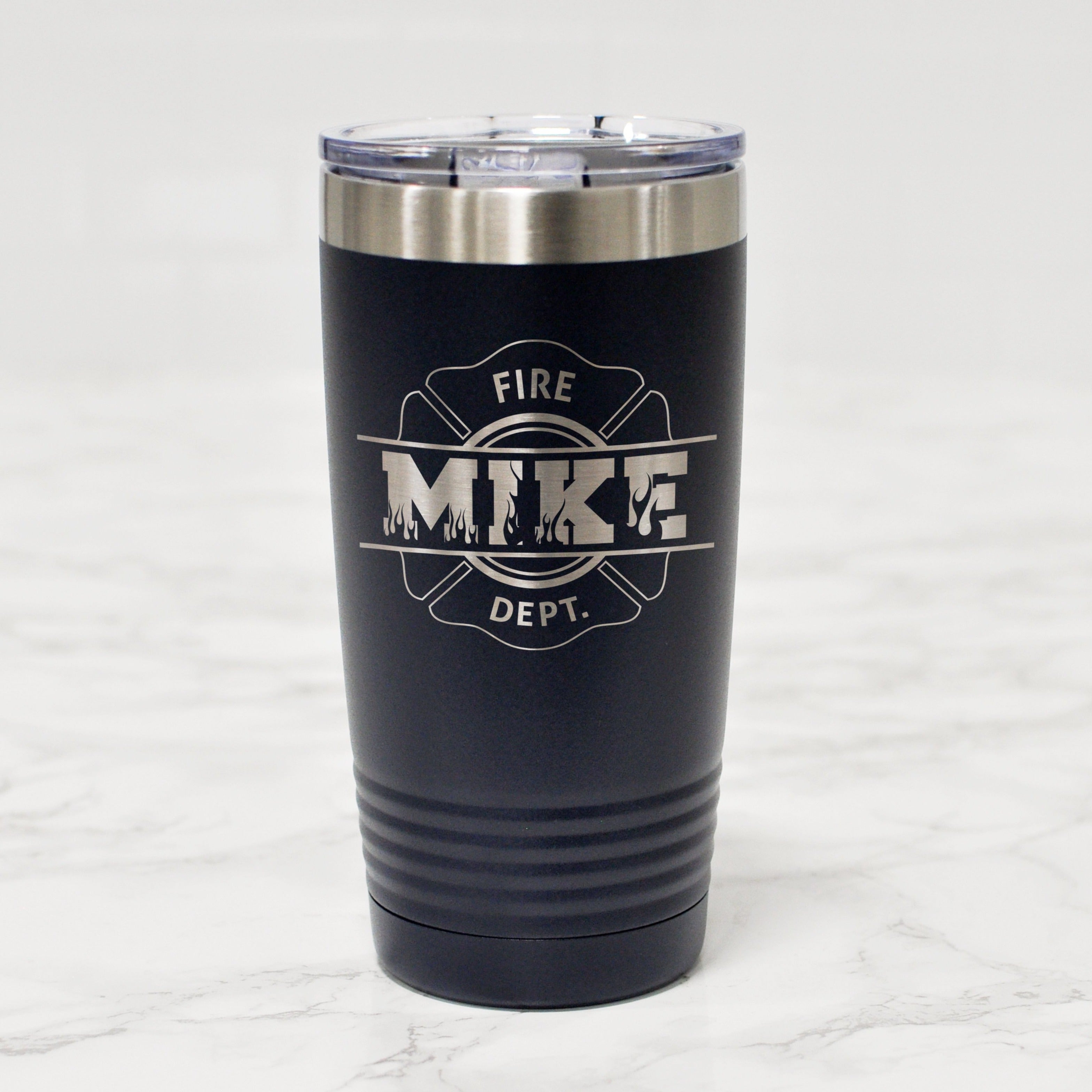Personalized Firefighter Engraved Tumbler