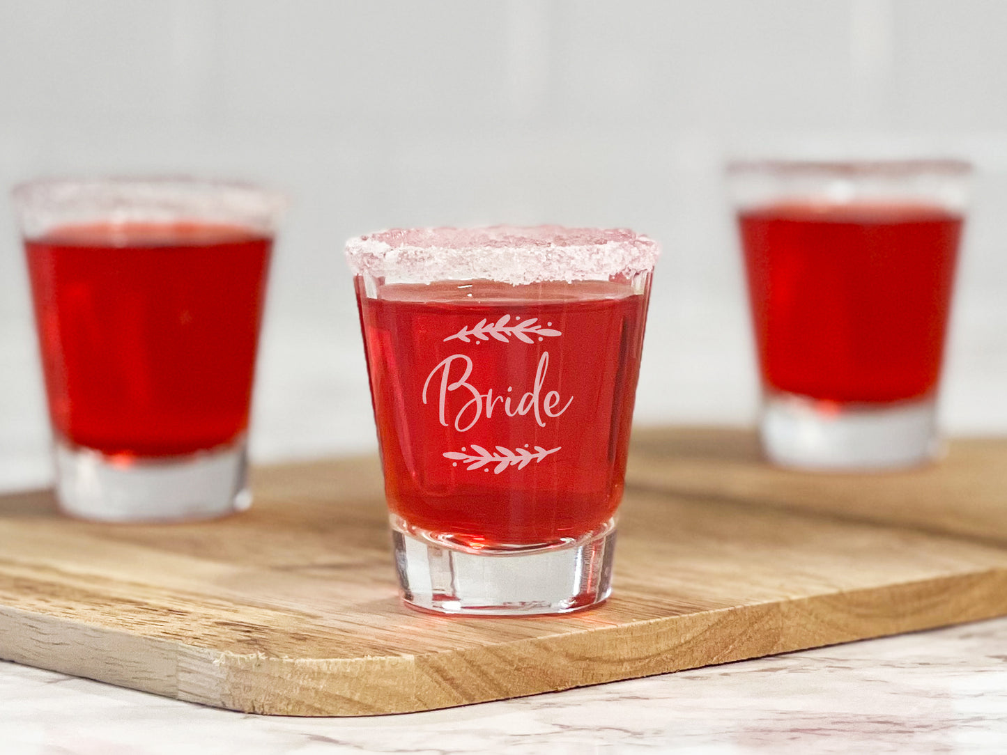 Last Fling Before the Ring Engraved Shot Glasses | Bachelorette Party Favors